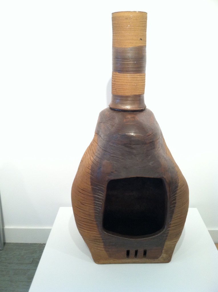 Clay fireplace
